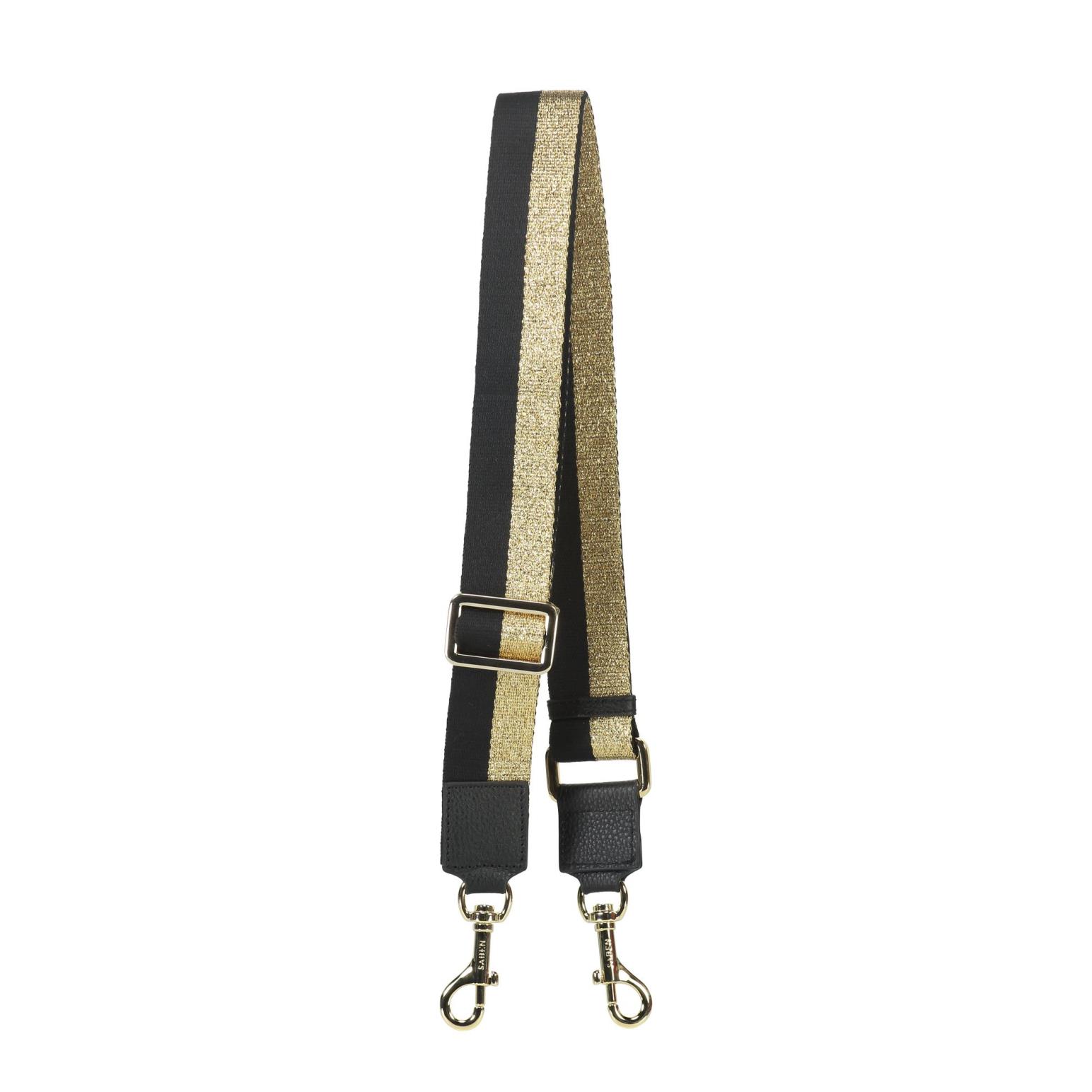 SABEN Feature Strap Gold + Black Stripe